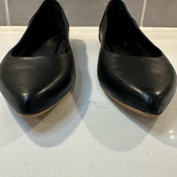 Coach and Four Black Leather Loafers Sleek Slip-On Comfortable Design - Picture 6 of 10